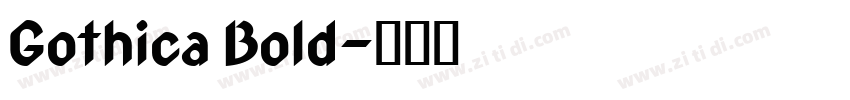 Gothica Bold字体转换
